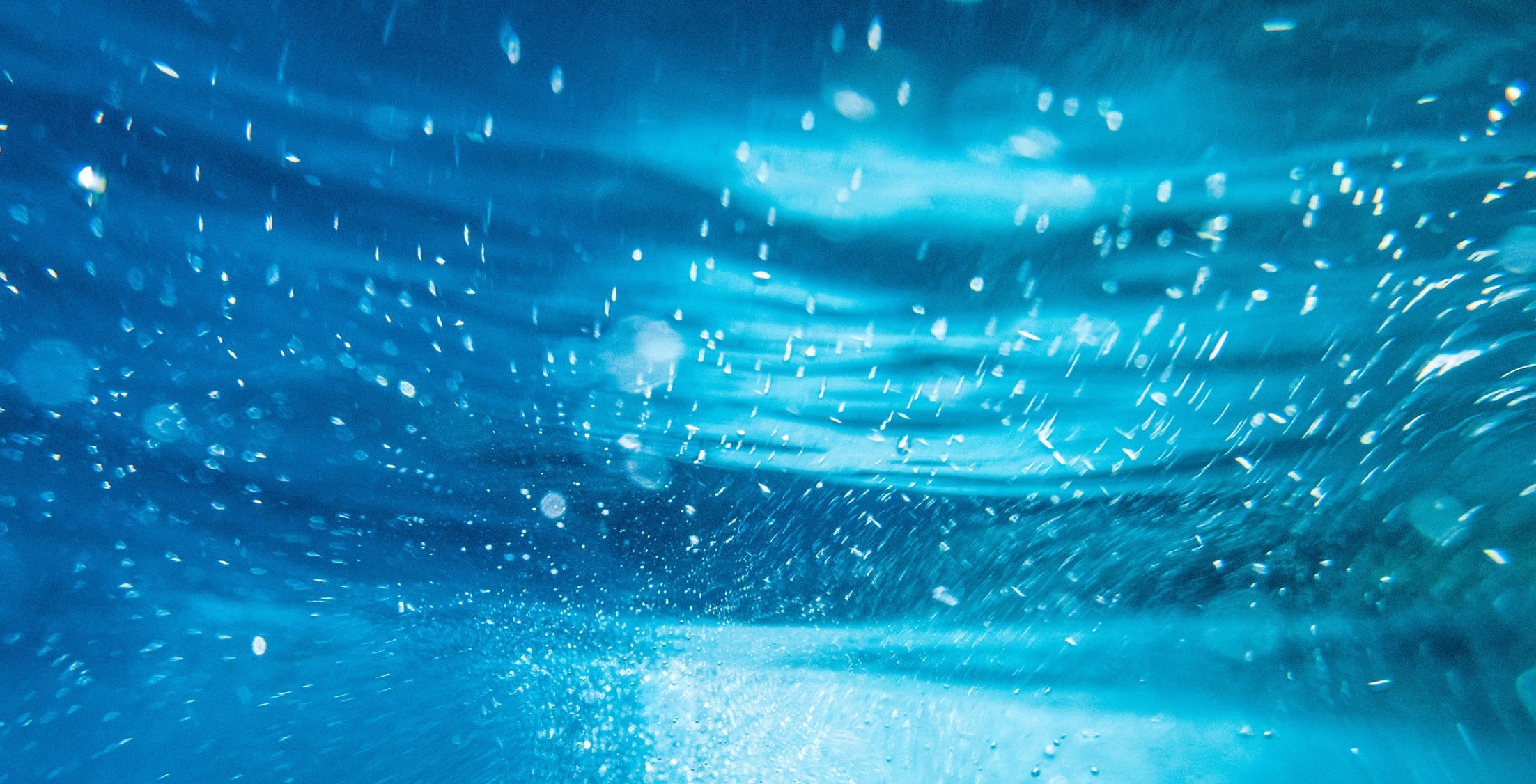 Abstract blue underwater background.