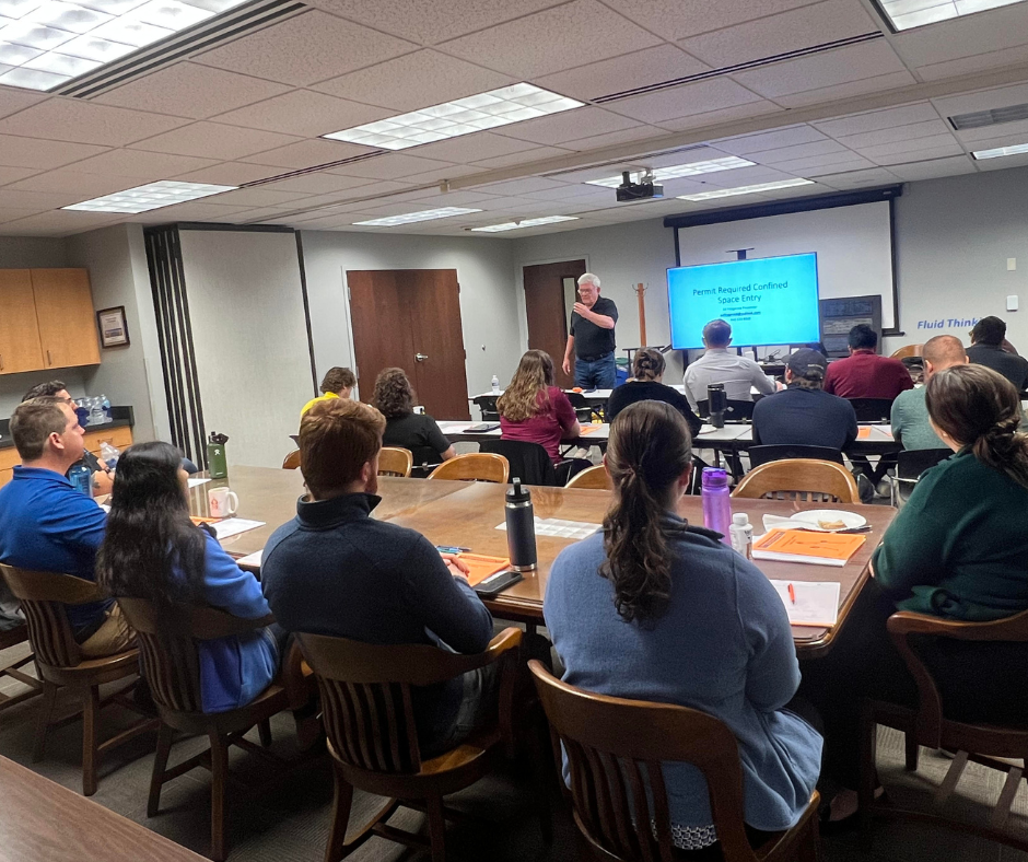 Confined space entry training