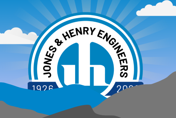 Anniversary logo on horizon